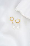 Maren Pearl Gold Drop Earrings