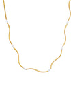 Renna Wave Gold Necklace