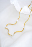 Renna Wave Gold Necklace