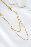 Eira Howlite Gold Necklace