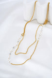 Eira Howlite Gold Necklace