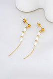 Naia Pearl Gold Earrings