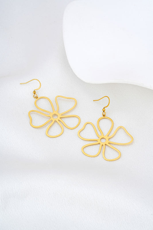 Misa Floral Gold Earrings