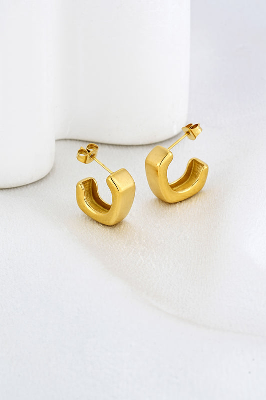 Leona Gold Hoop Earrings