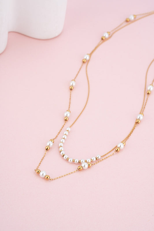 Margot Pearl Gold Necklace