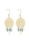 Eliana Gold Beaded Earrings