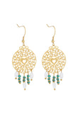 Eliana Gold Beaded Earrings
