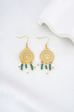 Eliana Gold Beaded Earrings