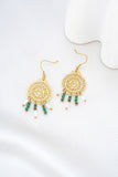 Eliana Gold Beaded Earrings
