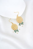Eliana Gold Beaded Earrings