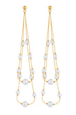 Marilla Pearl Gold Earrings