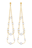 Marilla Pearl Gold Earrings