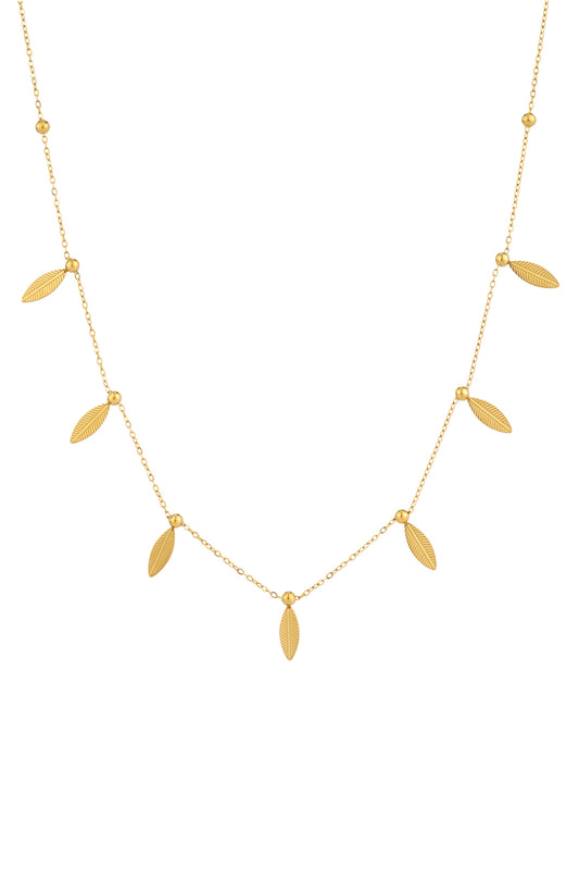 Adele Leaf Gold Necklace