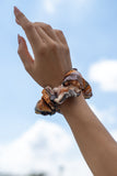 Alessia Black Abstract Scrunchie Hair Tie