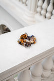 Alessia Black Abstract Scrunchie Hair Tie