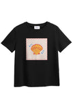 Yellow Shell Stamp Classic Fit T-Shirt