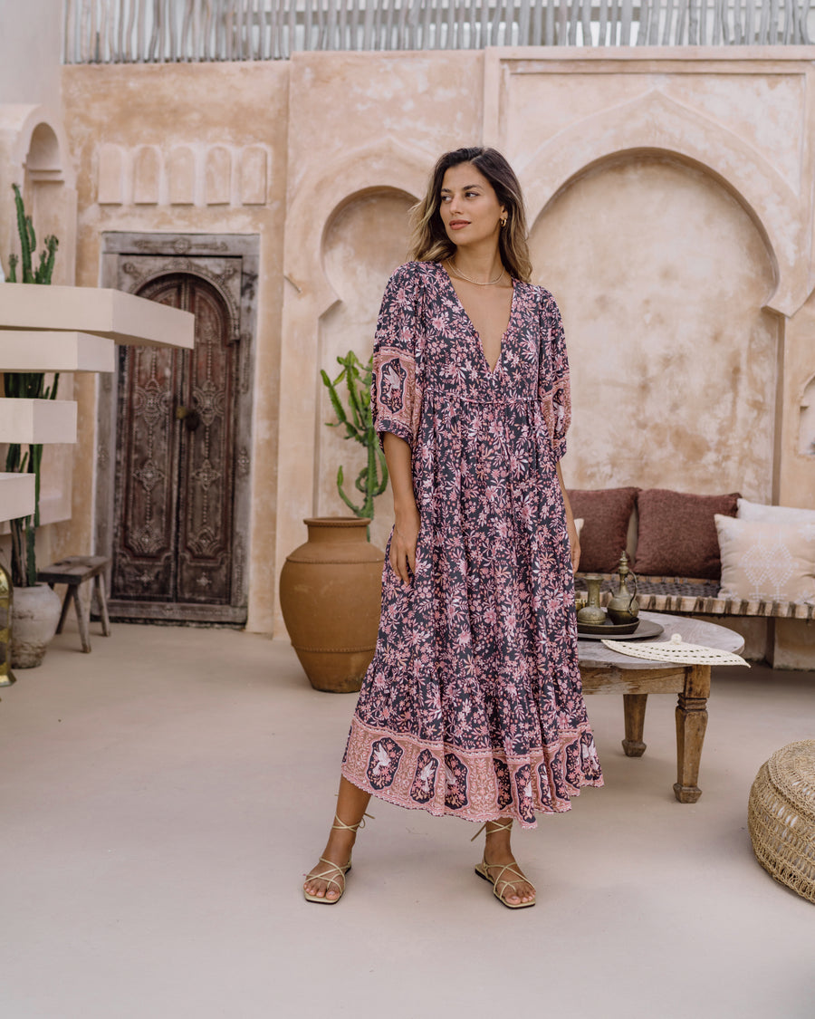 Phylia Boho Midi Dress