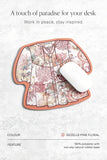 Gezelle Pink Floral Mouse Pad