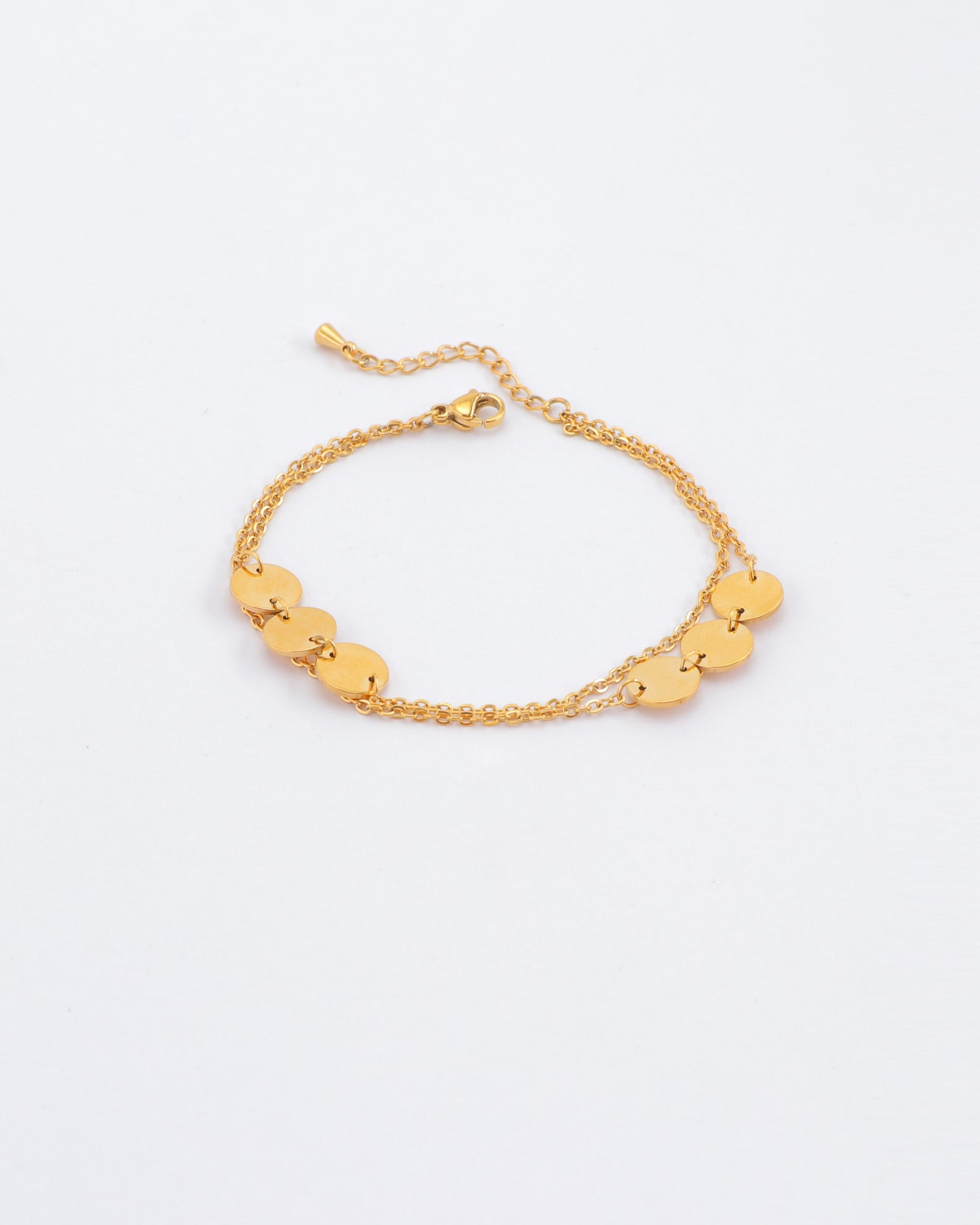 Mara Gold Circle Chain Bracelet