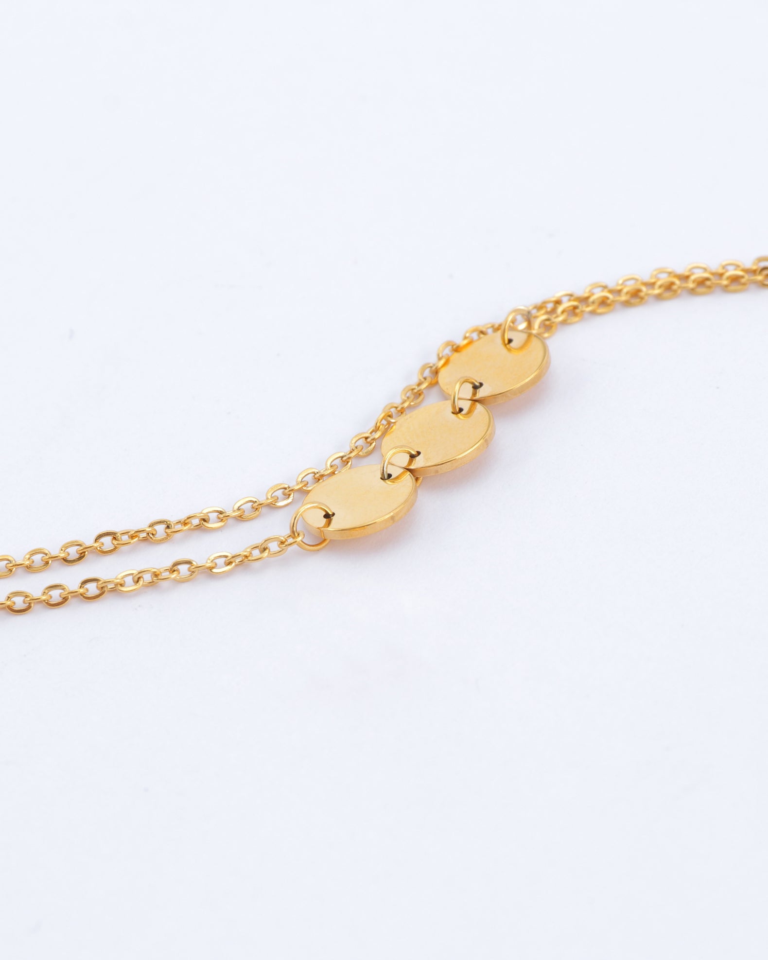 Mara Gold Circle Chain Bracelet