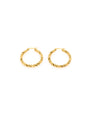 Charlotte Gold Twist Hoop Earrings