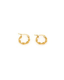 Josephine Gold Small Twist Hoop Earrings