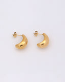 Cirina Gold Dome Earrings