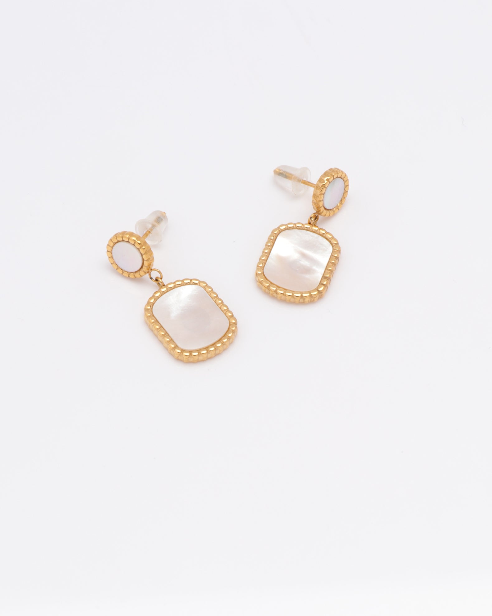 Skylar Shell Gold Earrings
