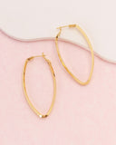 Pyra Gold Irregular Hoop Earrings