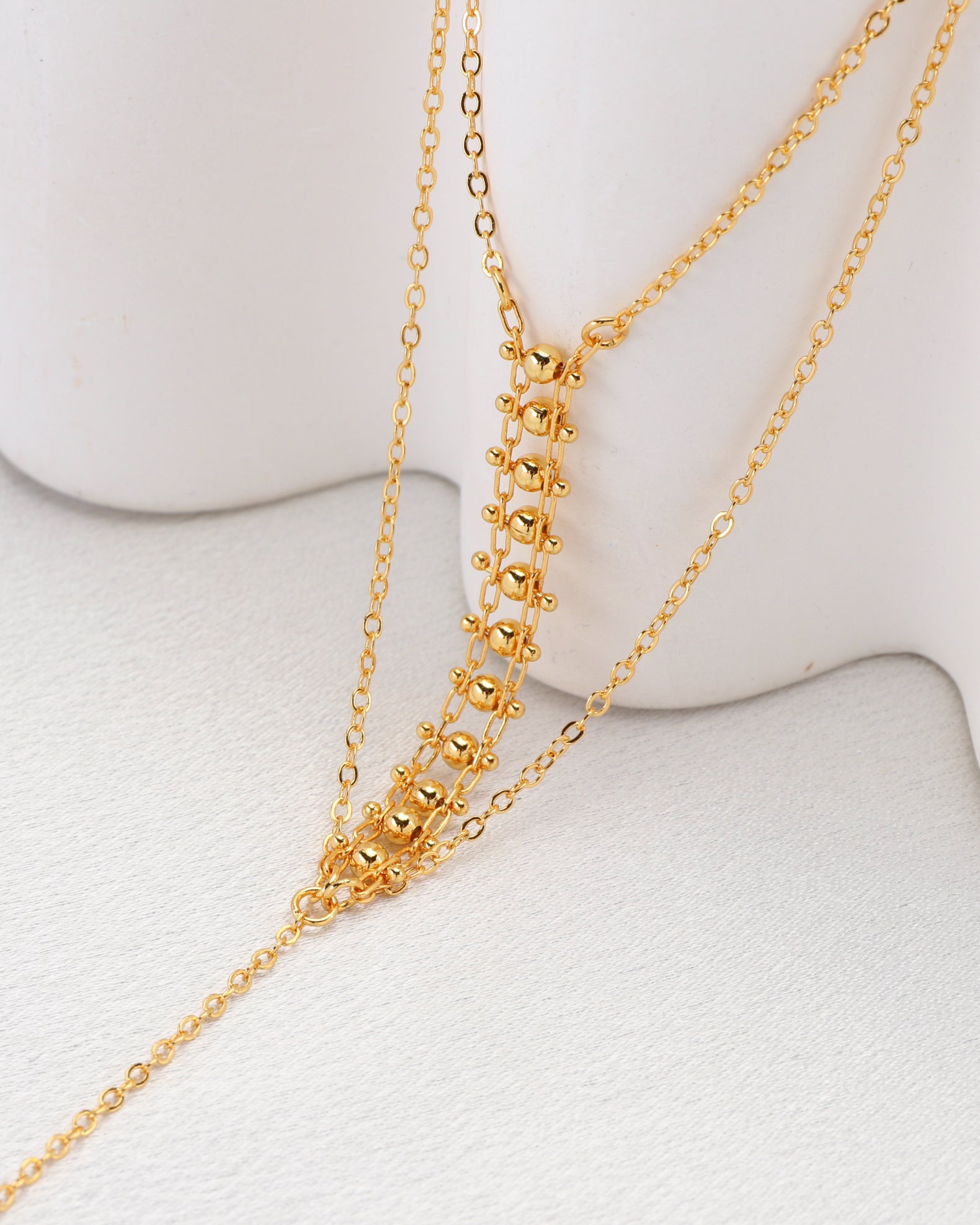 Linn Gold Long Layered Necklace
