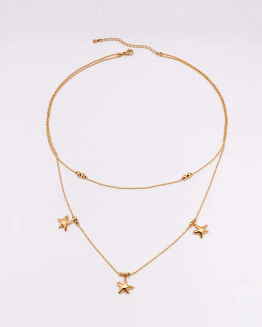 Starla Gold Starfish Layered Necklace