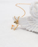 Snowy White Reindeer Pendant Necklace