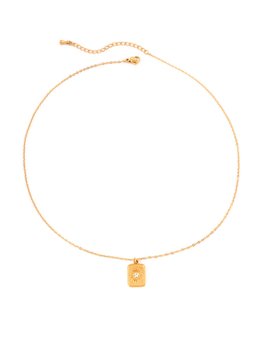 Celeste Gold Star Zirconia Necklace