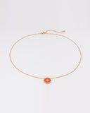 Vermilion Red Gold Star Necklace