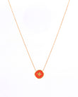 Vermilion Red Gold Star Necklace