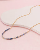 Aurora Blue Aventurine Bead Necklace