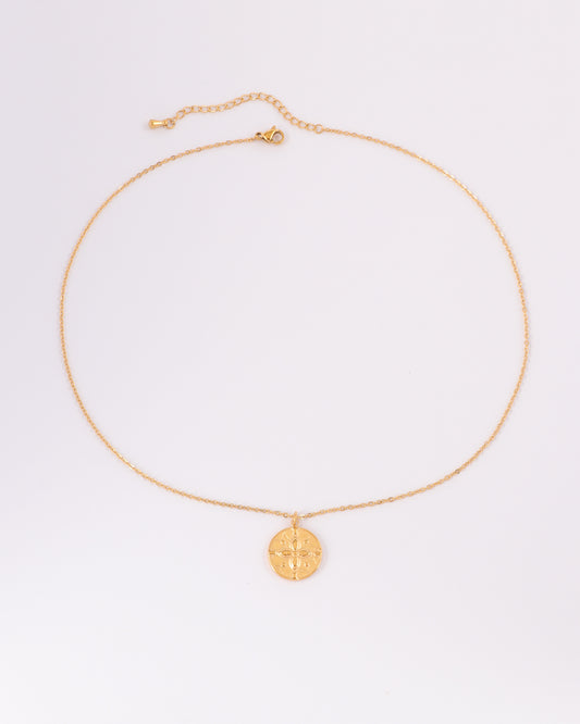 Thalia Gold Clover Pendant Necklace