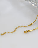 Sabine Gold Thin Snake Chain Necklace