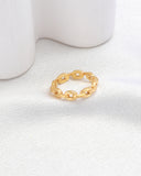Alia Gold Chain Ring