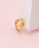 Linnea Irregular Gold Layered Ring