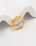 Linnea Irregular Gold Layered Ring