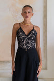Romi Black Lace Bodysuit