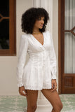 Erinya White Eyelet Playsuit
