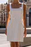 Eira White Floral Detail Mini Dress