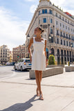 Eira White Floral Detail Mini Dress