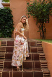 Isola Multicolour Tropical Tie Back Maxi Dress