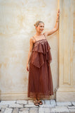 Fae Brown Maxi Dress