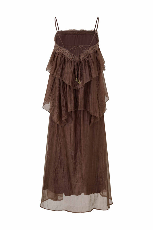 Fae Brown Maxi Dress