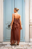 Fae Brown Maxi Dress