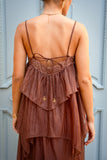 Fae Brown Maxi Dress